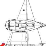 Sapphire 27 Sail and Deck Plan
