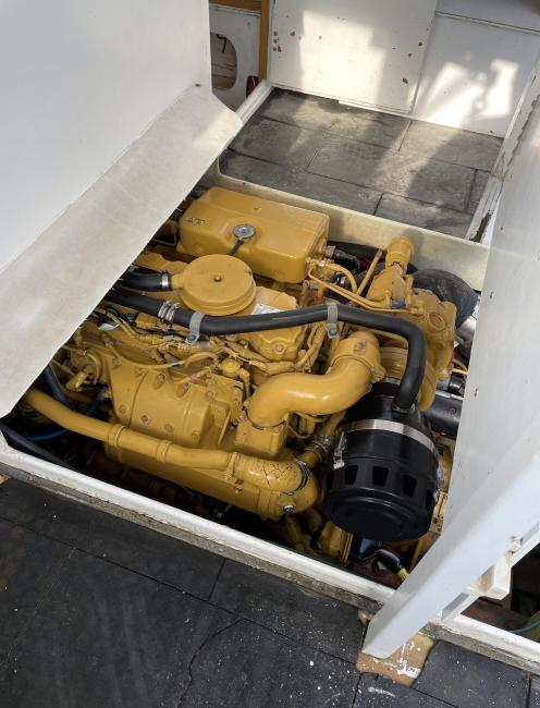 2004 Buxton built Lobster Boat, engine compartment