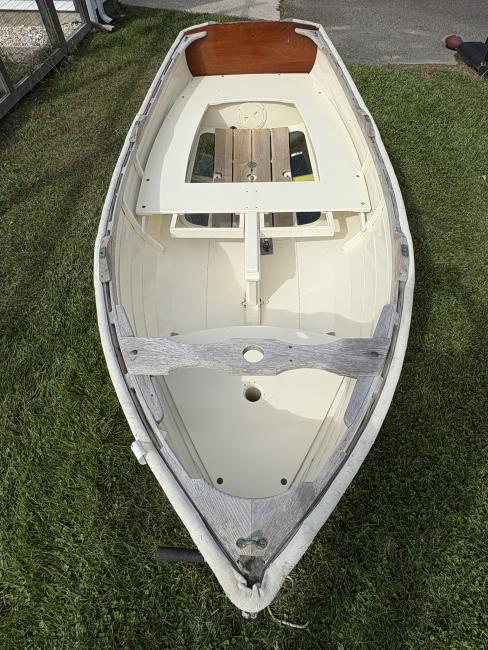 Custom John Brooks 10' Rowing/Sailing Dinghy with Plexiglass Bottom