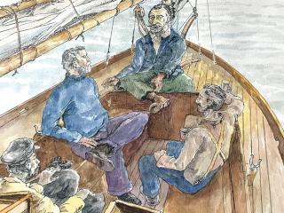 The opening scene of Joseph Conrad’s Heart of Darkness.